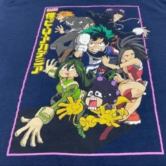 My Hero Academia Funimation Cotton Graphic Short Sleeve Tee Size L (42/44) Blue - Picture 3 of 6